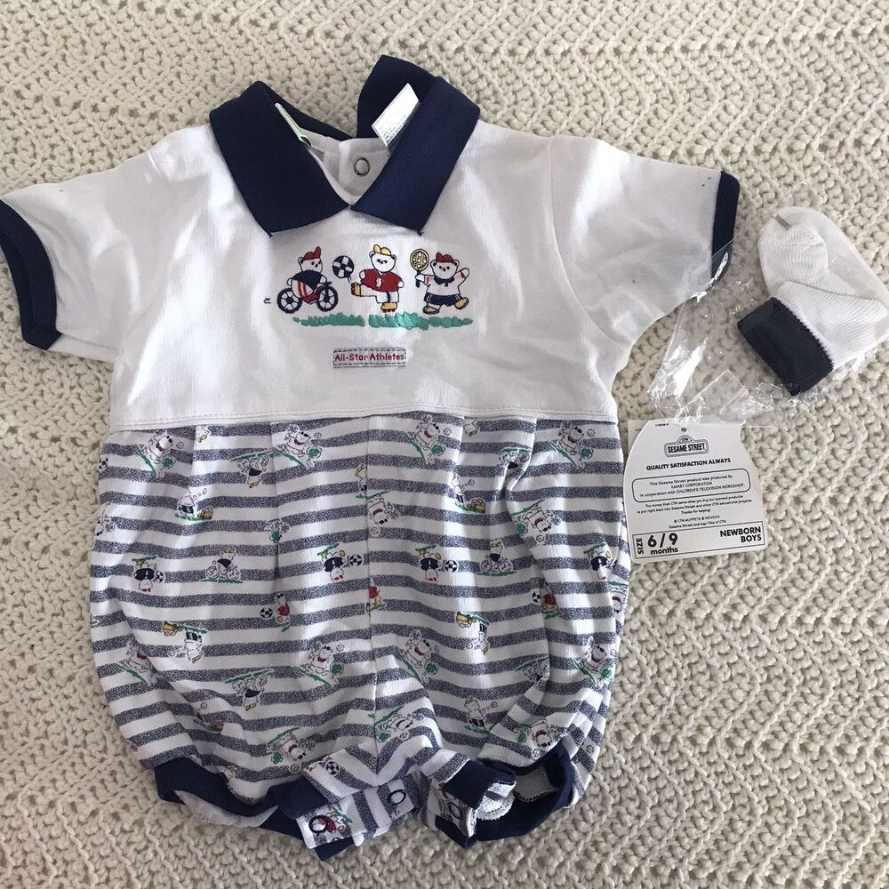 VTG All Star Athletes Outfit With Socks Deadstock NWT 6-9MO